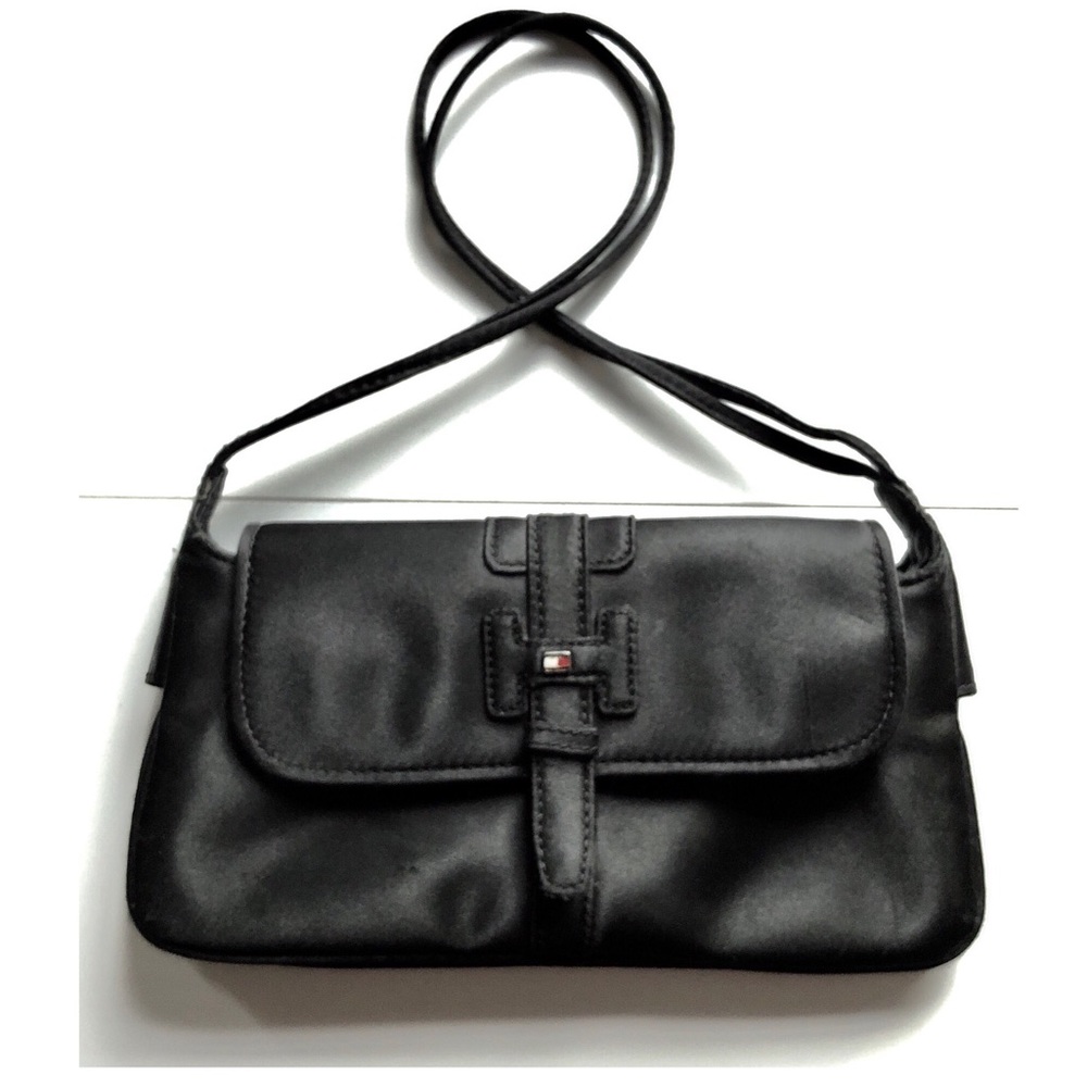 Mini bag Tommy Hilfiger black satine